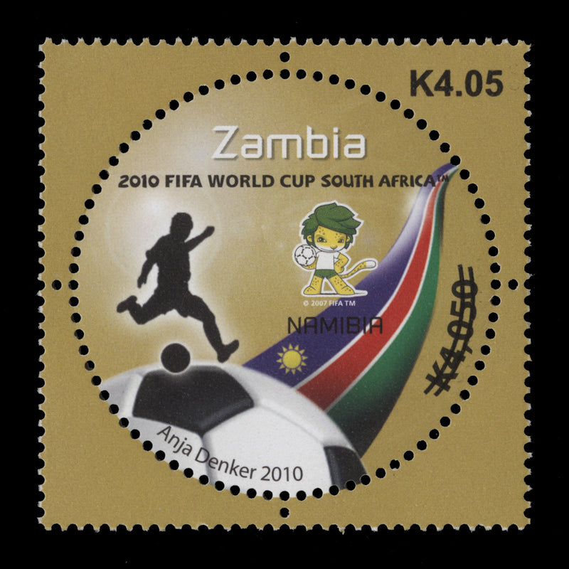 Zambia 2013 (MNH) K4.05/K4,050 World Cup 2010 provisional