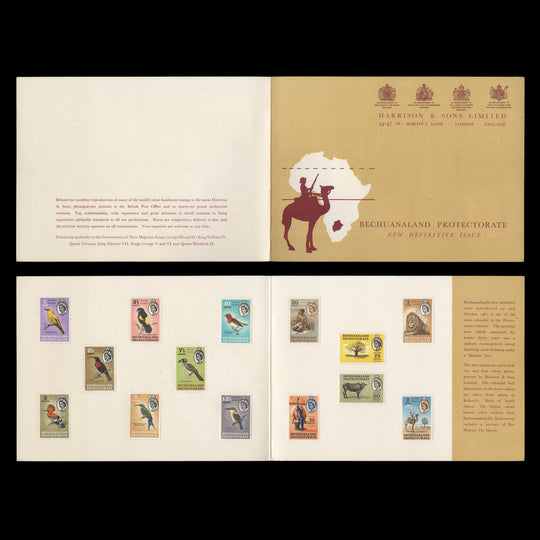 Bechuanaland 1961 Wildlife Definitives presentation folder
