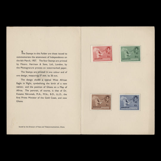 Ghana 1957 Independence Commemoration presentation folder