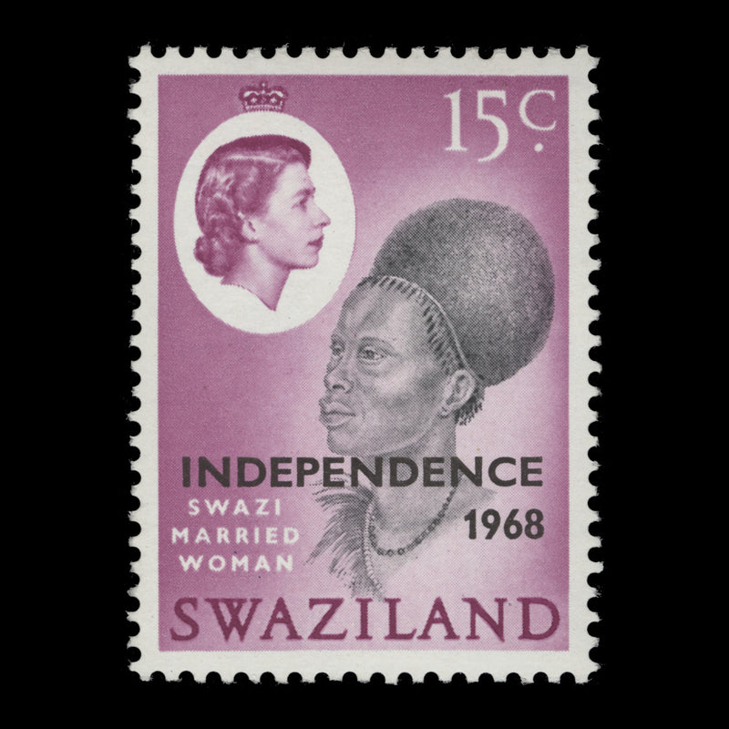 Swaziland 1968 (MNH) 15c Swazi Married Woman, gum arabic