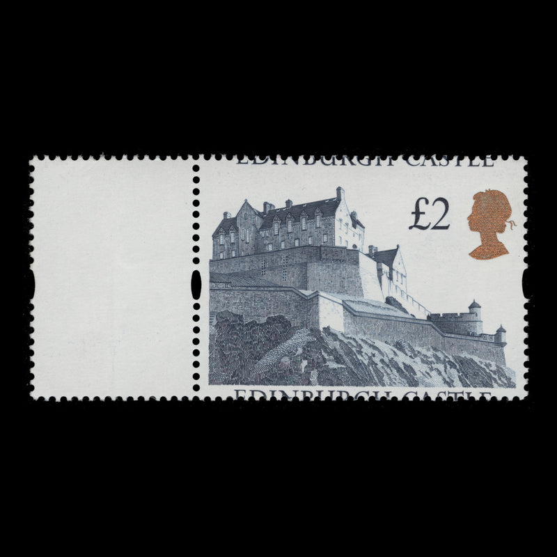 Great Britain 1992 (Variety) £2 Edinburgh Castle design shift