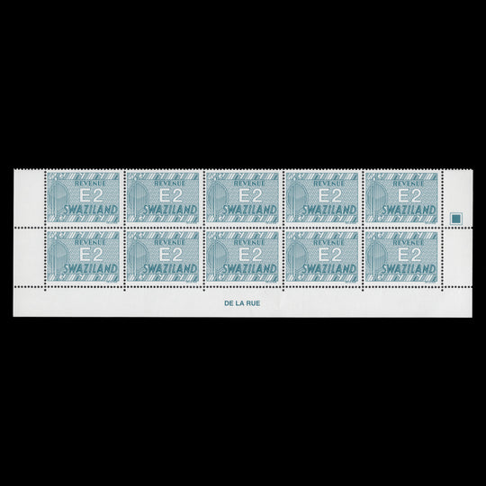 Swaziland 2002 (MNH) E2 Revenue imprint/traffic light block