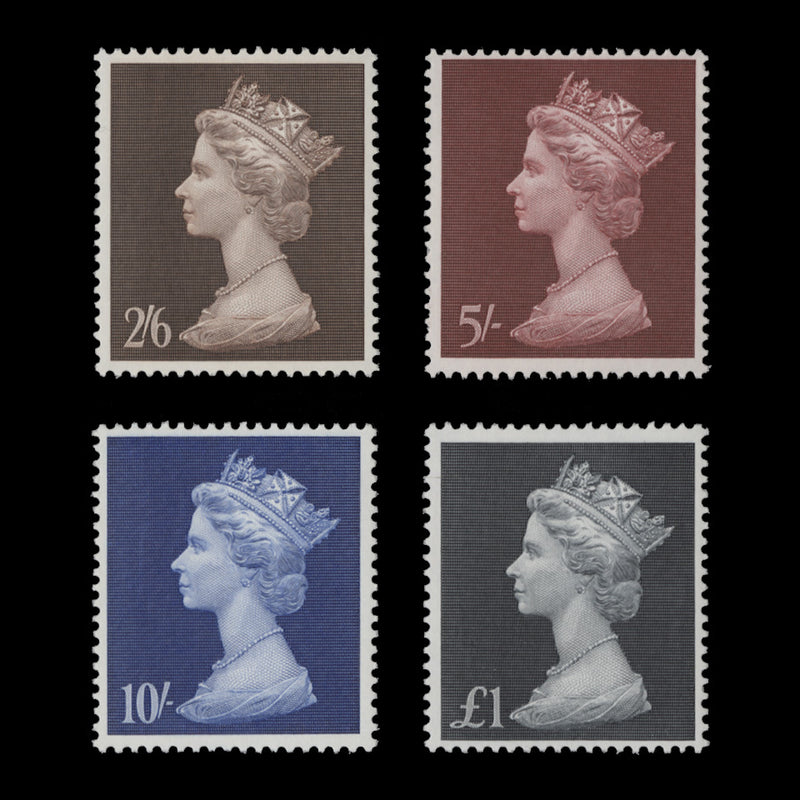 Great Britain 1969 (MNH) High Value Definitives