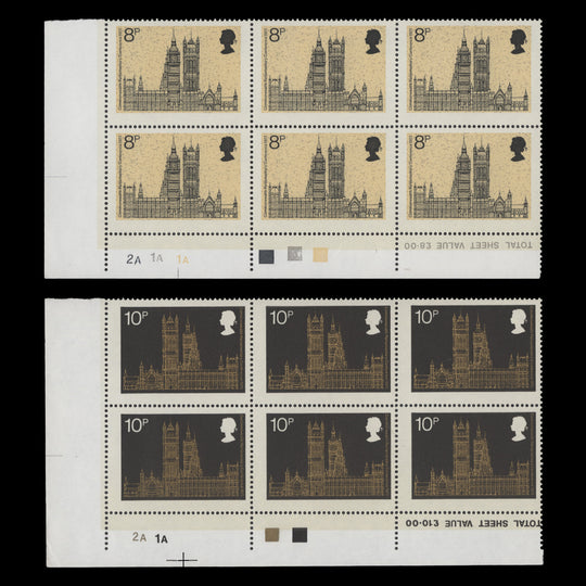 Great Britain 1973 (MNH) Parliamentary Conference cylinder blocks