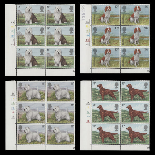 Great Britain 1979 (MLH) British Dogs cylinder blocks