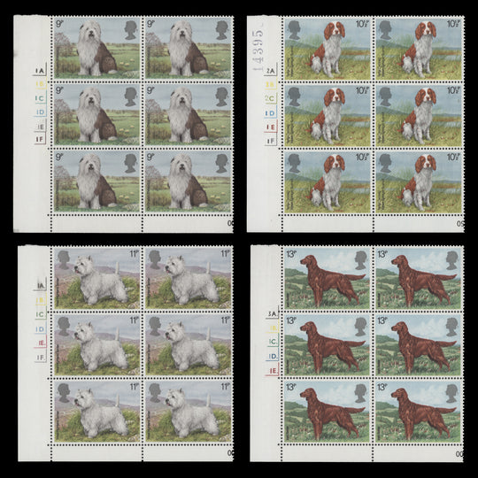 Great Britain 1979 (MNH) British Dogs cylinder blocks