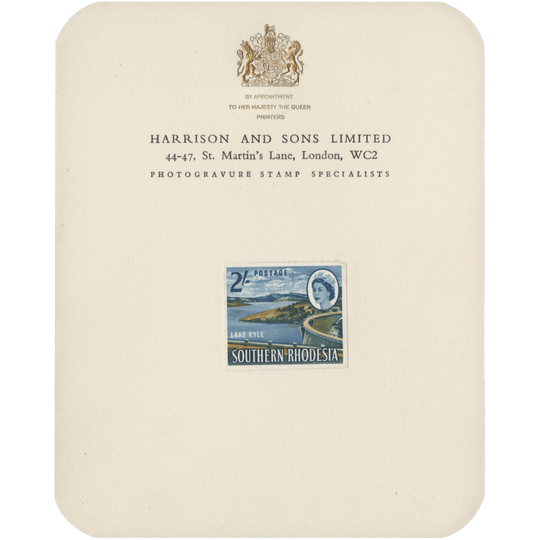 Southern Rhodesia 1964 (Proof) 2s Lake Kyle imperf single