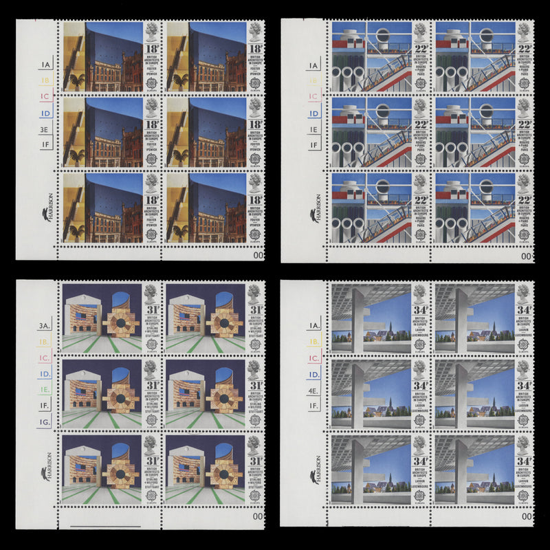 Great Britain 1987 (MNH) British Architects in Europe cylinder blocks
