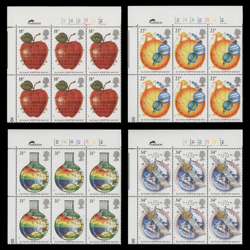 Great Britain 1987 (MNH) Principia Mathematica cylinder blocks