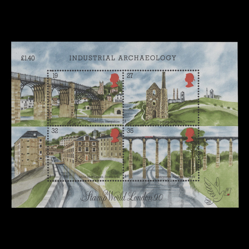 Great Britain 1989 (MNH) Industrial Archaeology miniature sheet
