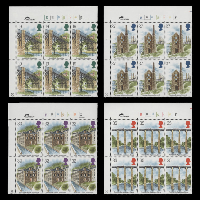 Great Britain 1989 (MNH) Industrial Archaeology cylinder blocks