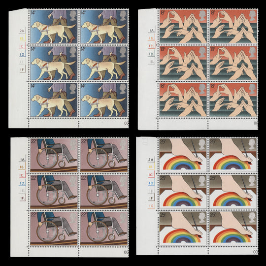 Great Britain 1981 (MNH) Year of the Disabled cylinder blocks