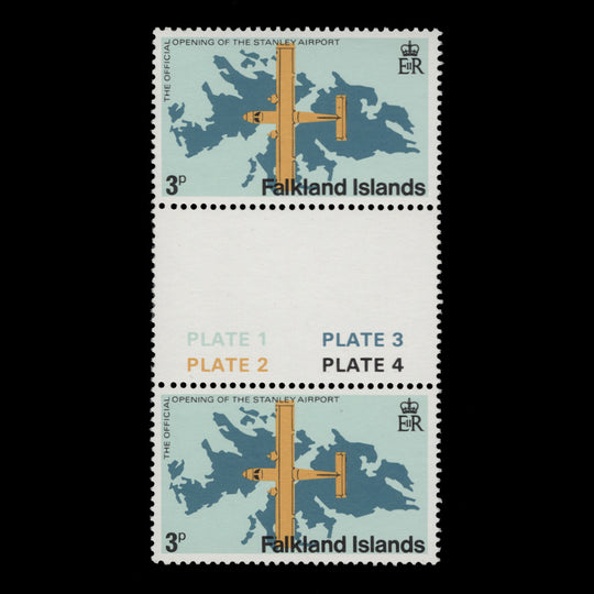 Falkland Islands 1979 (Variety) 3p Opening of Stanley Airport