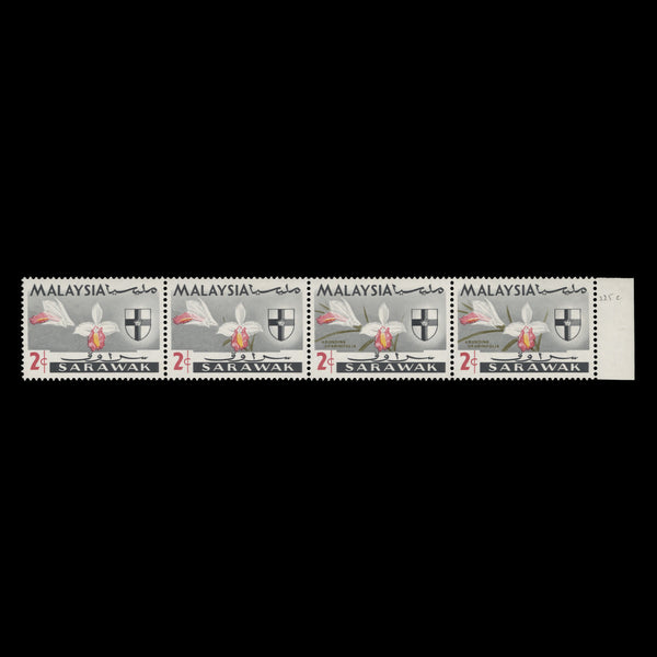Sarawak 1965 (Error) 2c Arundina Graminifolia missing dark green