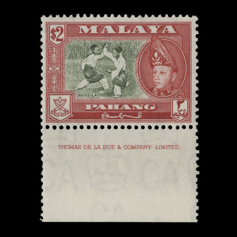 Pahang 1962 (MLH) $2 Bersilat imprint single