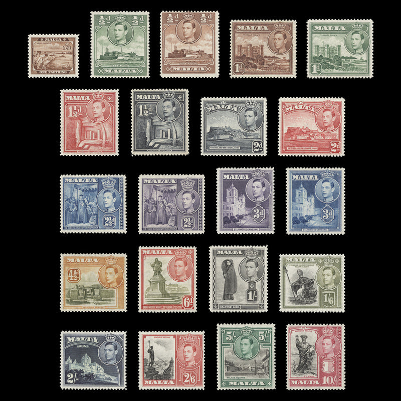 Malta 1938 (MNH) KGVI Definitives