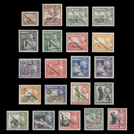 Malta 1948 (MNH) New Constitution Provisionals