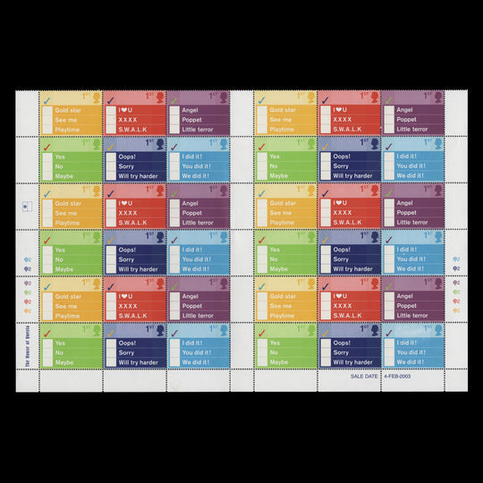 Great Britain 2003 (MNH) Occasions cylinder Q2 gutter block