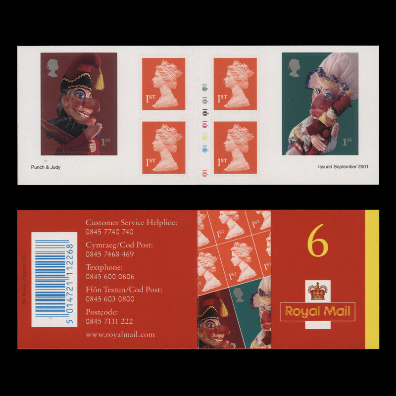 Great Britain 2001 Punch & Judy cylinder Q1 booklet