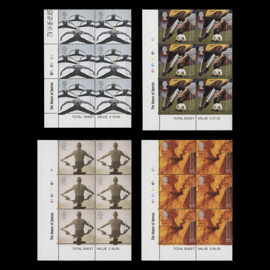 Great Britain 2000 (MNH) Body and Bone cylinder blocks