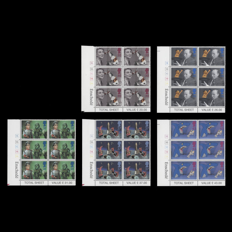 Great Britain 1996 (MNH) Children's Television cylinder blocks