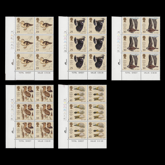 Great Britain 1996 (MNH) Wildlife and Wetlands Trust cylinder blocks