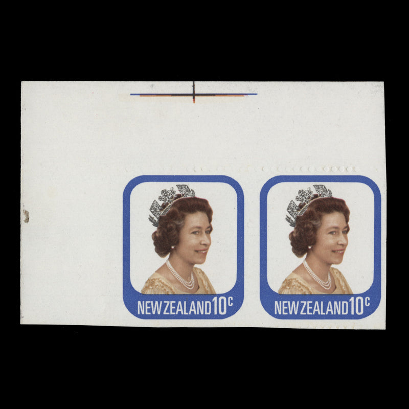 New Zealand 1979 (MNH) 10c Queen Elizabeth II imperf to left margin