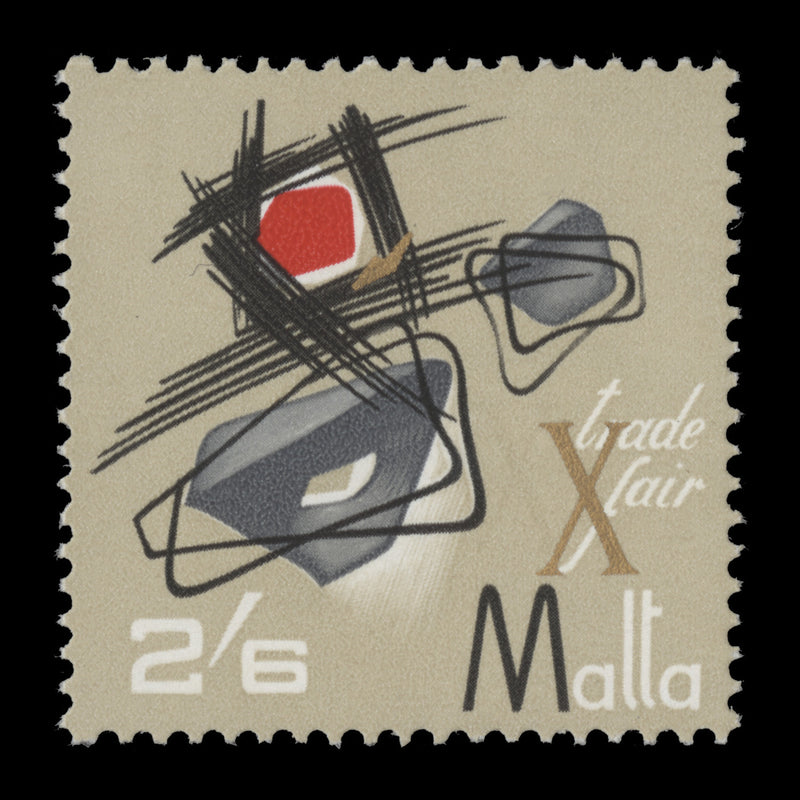 Malta 1966 (Variety) 2s 6d Trade Fair with gold shift