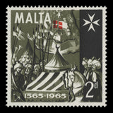Malta 1965 (MNH) 2d Great Siege Anniversary red shift