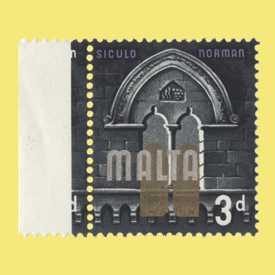 Malta 1965 (Variety) 3d Siculo Norman with gold shift