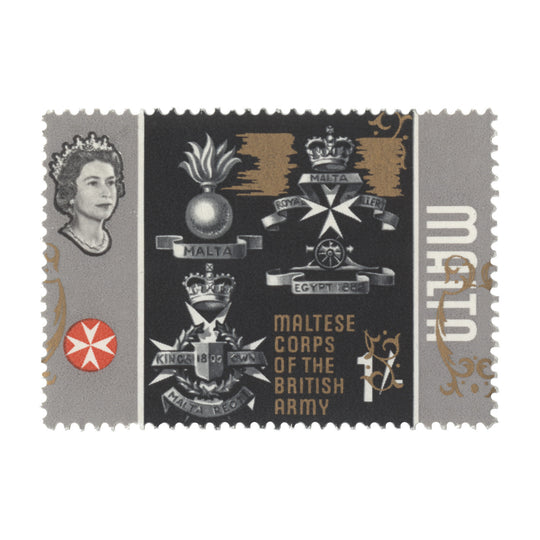 Malta 1965 (Variety) 1s Maltese Corps gold shift