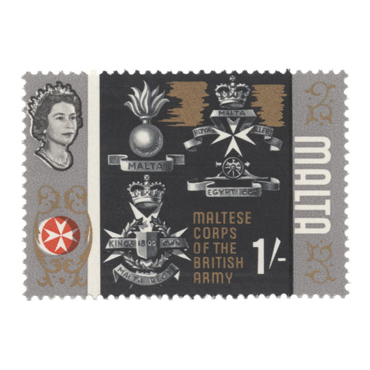 Malta 1965 (Variety) 1s Maltese Corps with grey shift