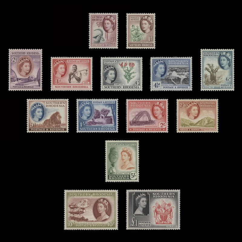Southern Rhodesia 1953 (MLH) Definitives