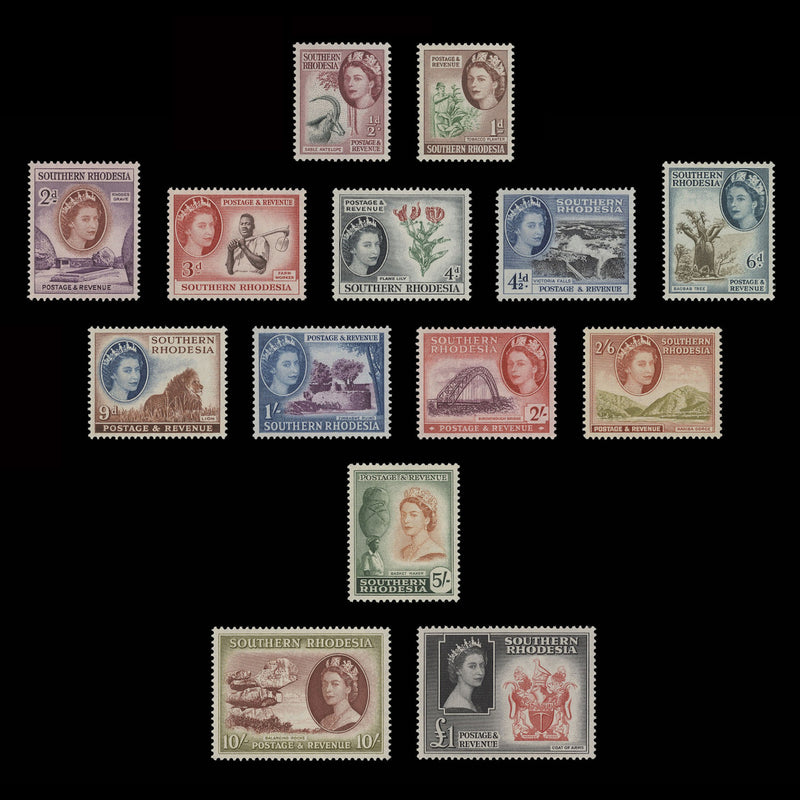 Southern Rhodesia 1953 (MLH) Definitives