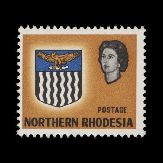 Northern Rhodesia 1963 (Variety) 9d Arms missing black