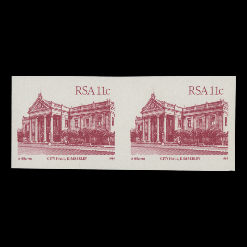 South Africa 1984 (MNH) 11c City Hall, Kimberley imperf pair