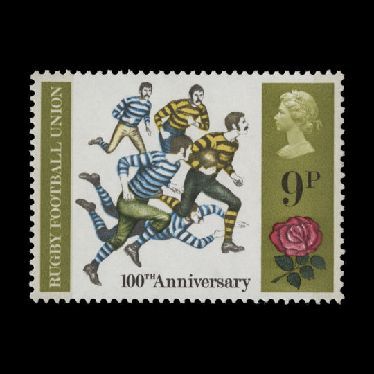 Great Britain 1971 (Variety) 9p British Anniversaries missing olive-brown