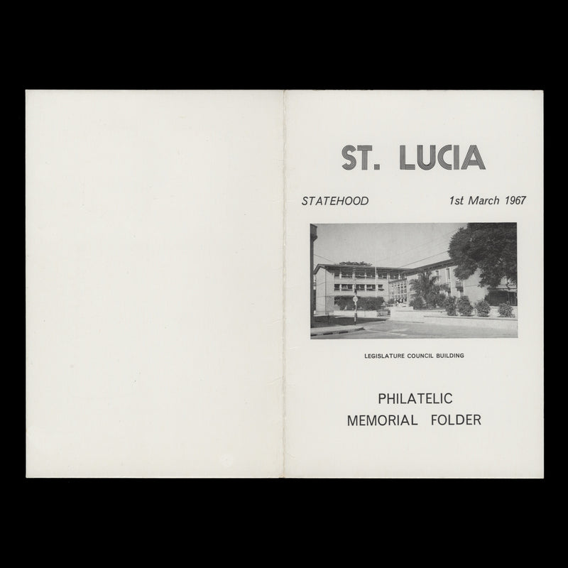 Saint Lucia 1967 Statehood presentation folder