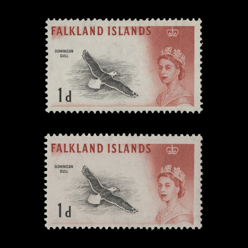 Falkland Islands 1963 (MNH) 1d Dominican Gull, DLR