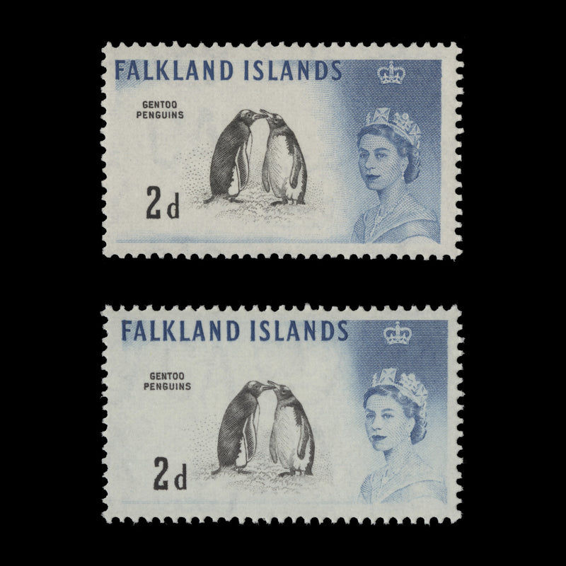 Falkland Islands 1966 (MNH) 2d Gentoo Penguins, DLR