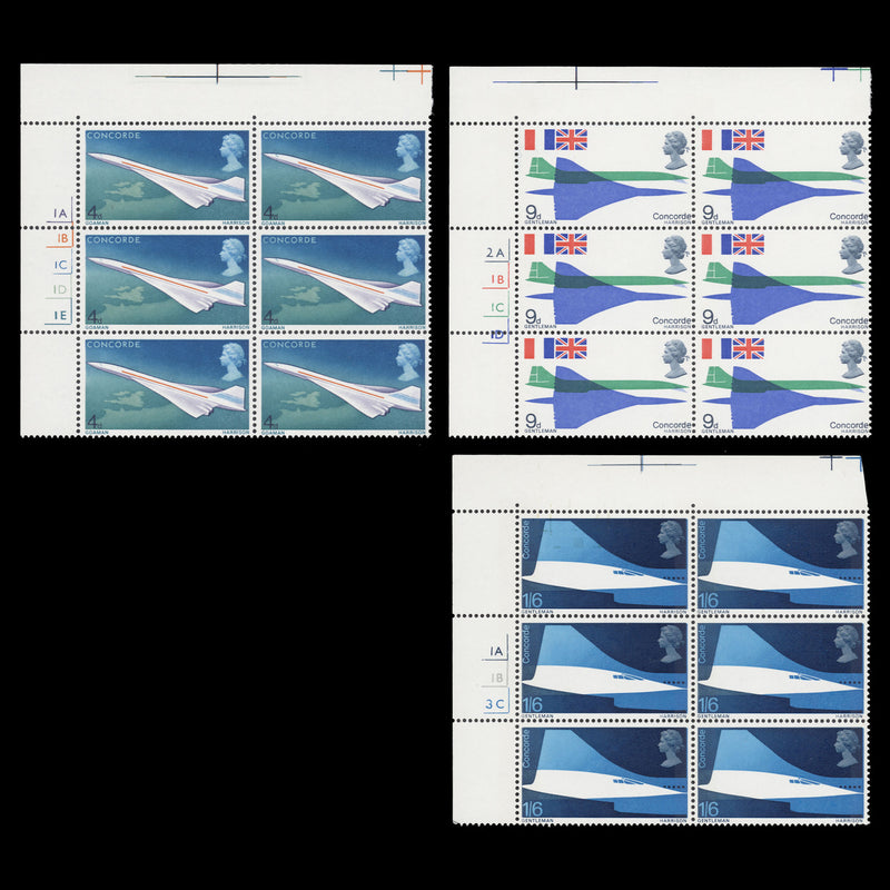 Great Britain 1969 (MLH) First Flight of Concorde cylinder blocks