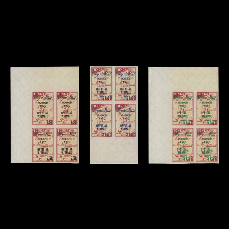 Tonga 1970 (MNH) Royal Visit officials blocks