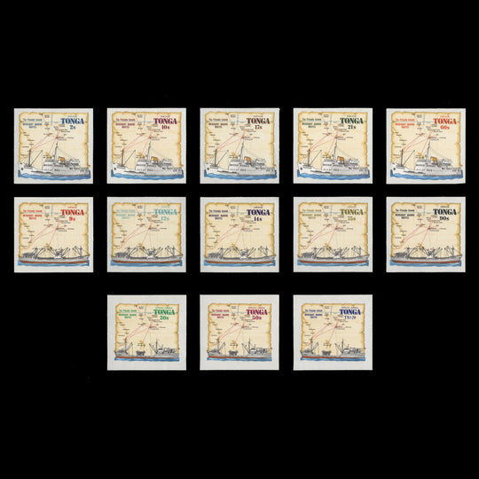 Tonga 1972 (MNH) Merchant Marine Routes