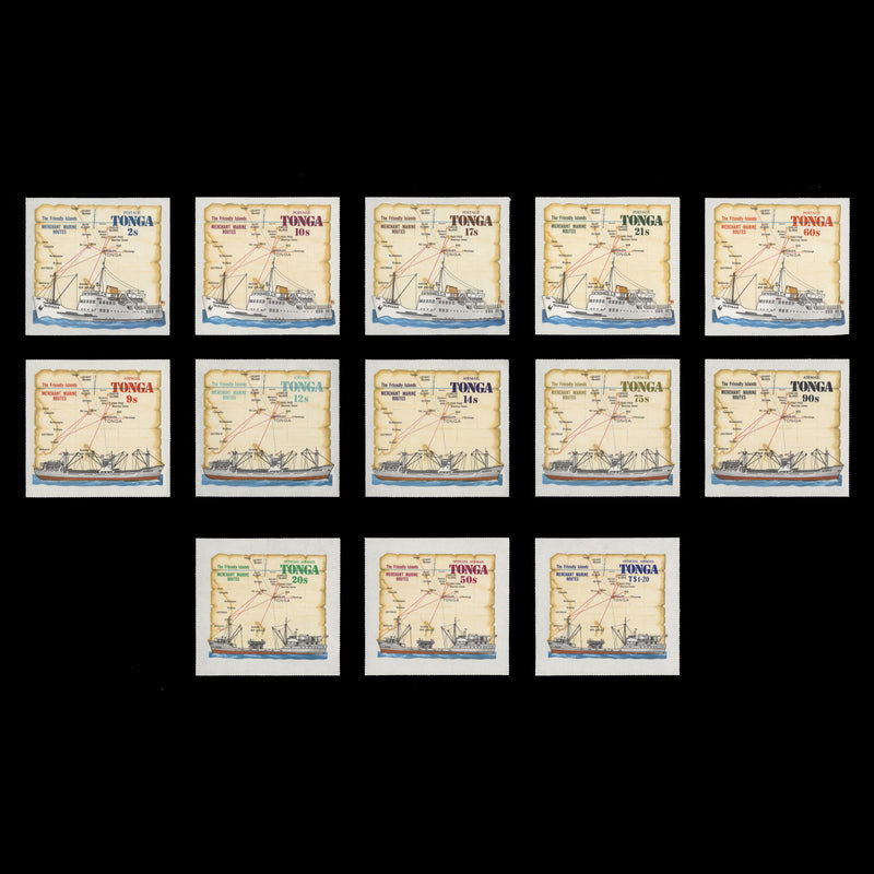 Tonga 1972 (MNH) Merchant Marine Routes