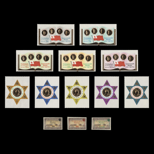 Tonga 1970 (MLH) Commonwealth Member commemoratives & officials