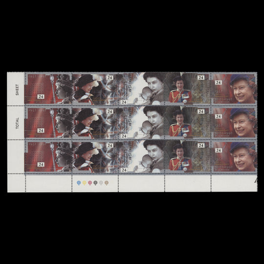 Great Britain 1992 (MNH) Accession Anniversary traffic light block