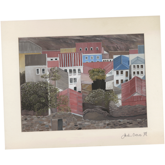 Saint Helena 2015 Paintings of Main Street artwork signed by artist