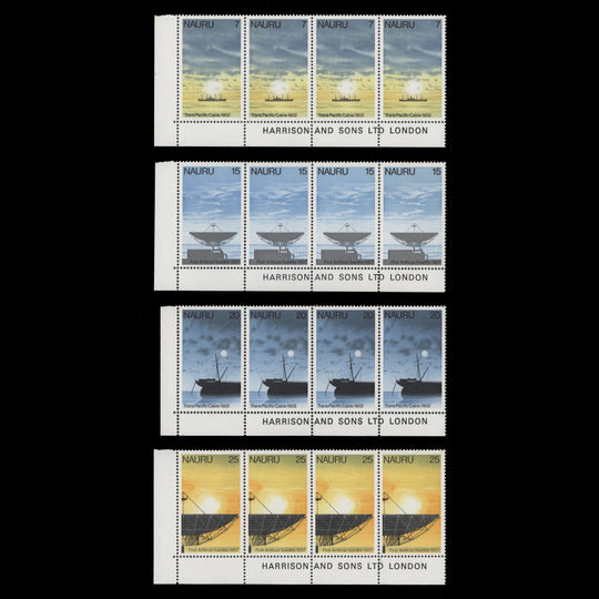 Nauru 1977 (MNH) Communications Anniversaries imprint strips