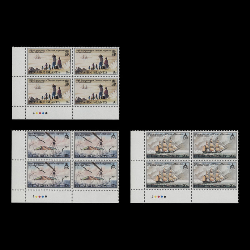 Pitcairn Islands 1981 (MNH) Migration to Norfolk Island traffic light blocks