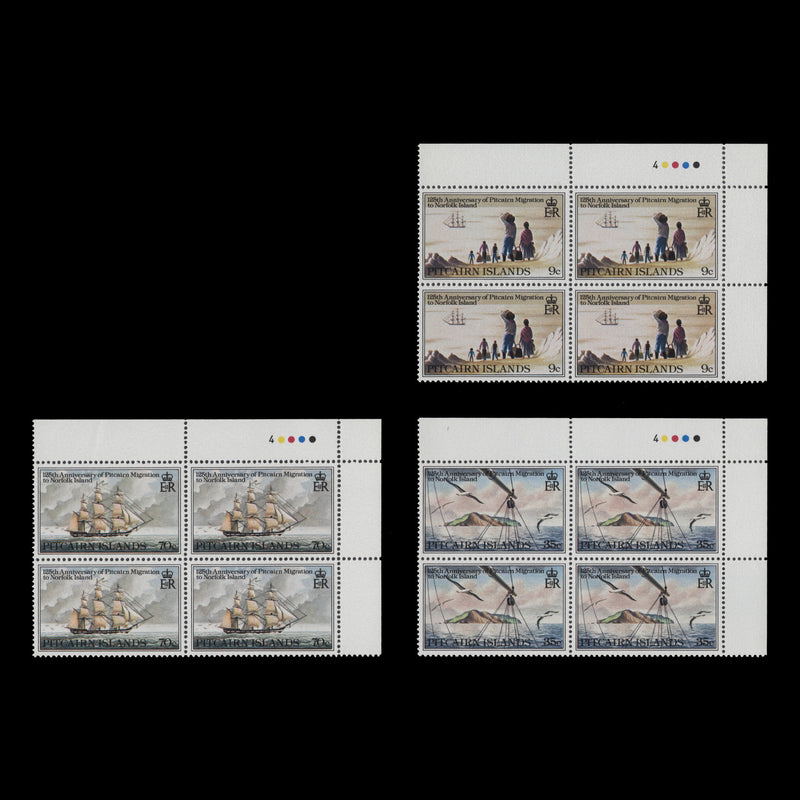 Pitcairn Islands 1981 (MNH) Migration to Norfolk Island traffic light blocks